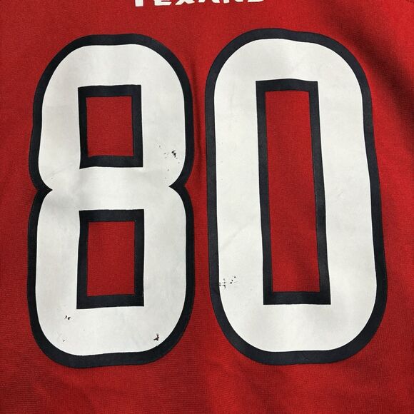 NFL Nike On Field Houston Texans HOF Andre Johnson #80 Battle Red Jersey XL - Picture 3 of 16